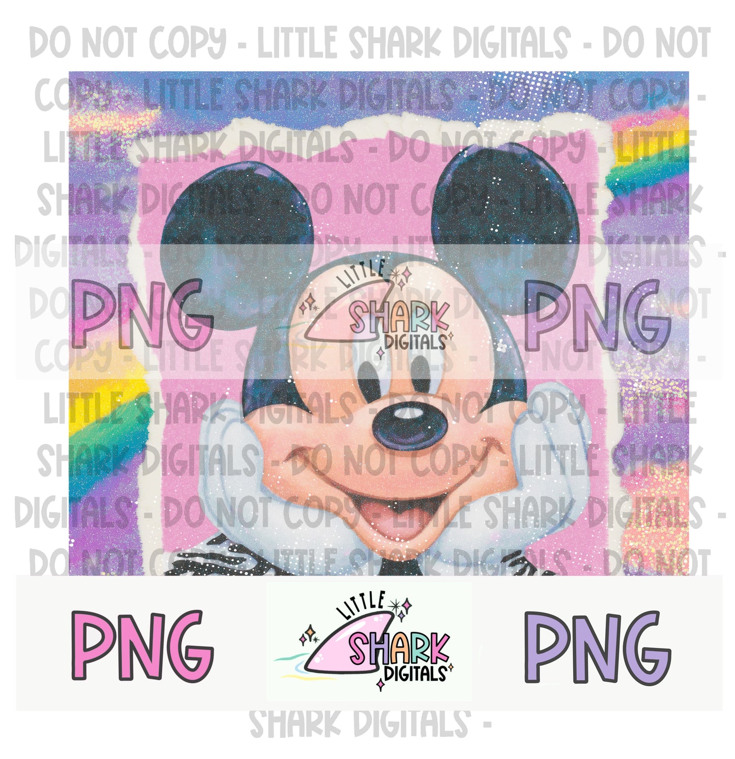 Mouse Distressed - PNG