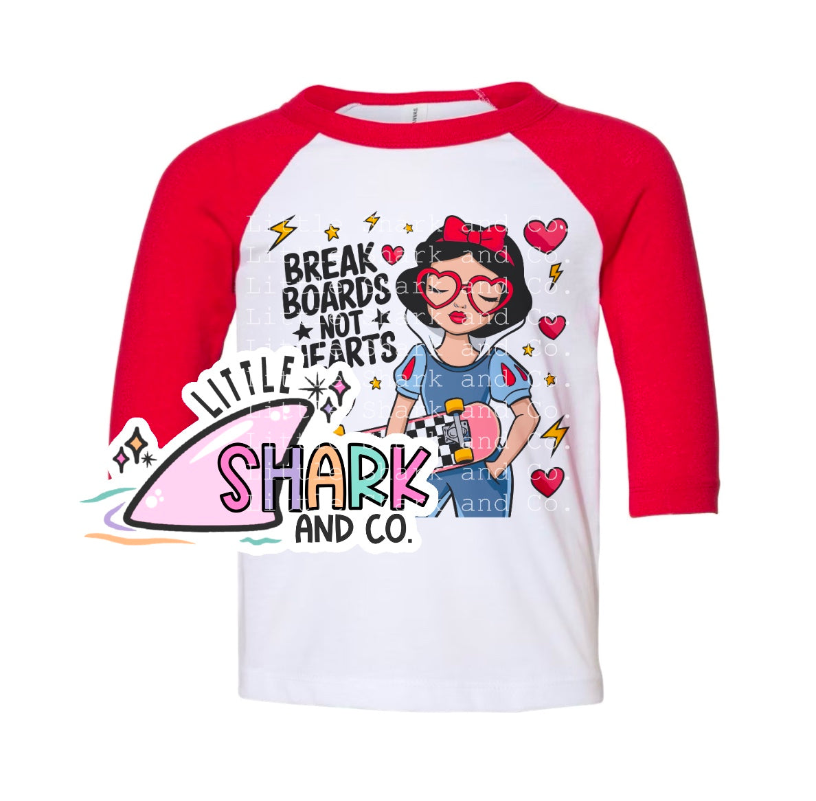 SNOW BOARD - WOMEN'S MEDIUM (Raglan Tee) (RTS)