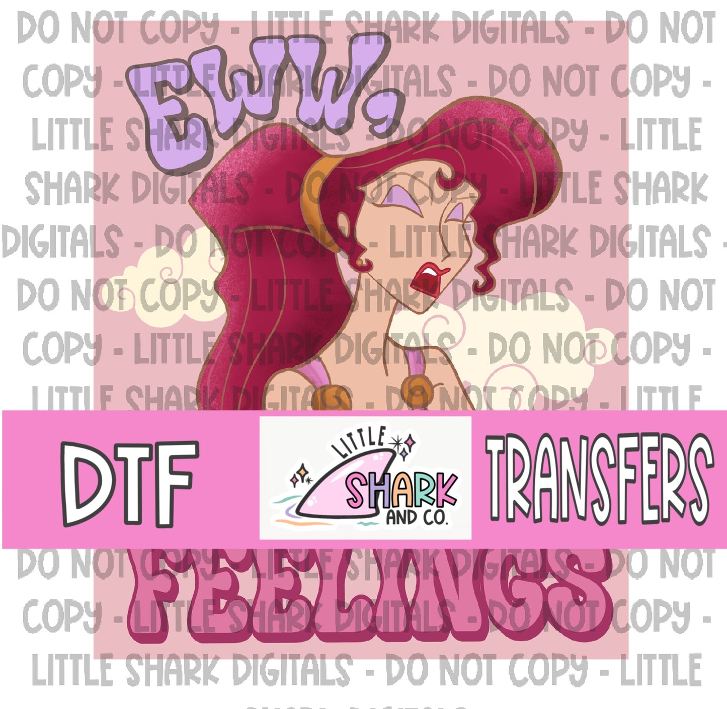 EWW FEELINGS (light Pink) - DTF TRANSFER (LS Original)