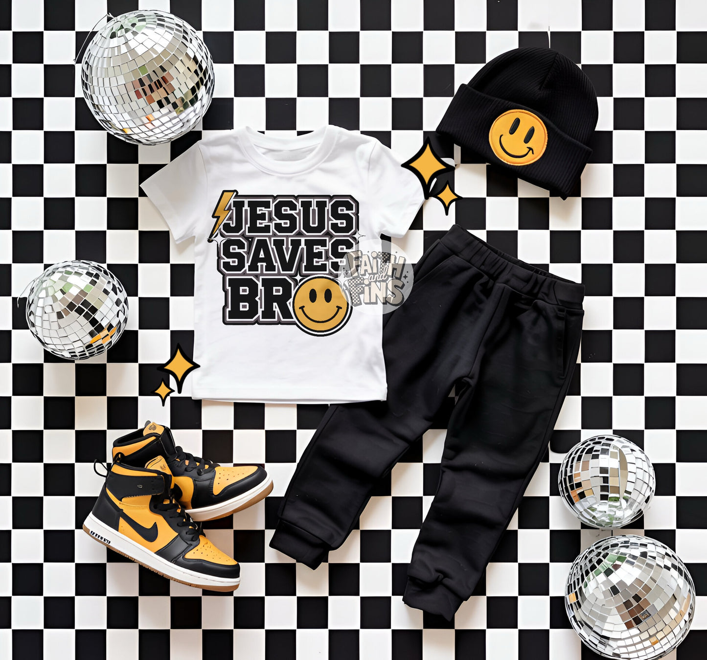 Jesus Saves Bro - White Tees