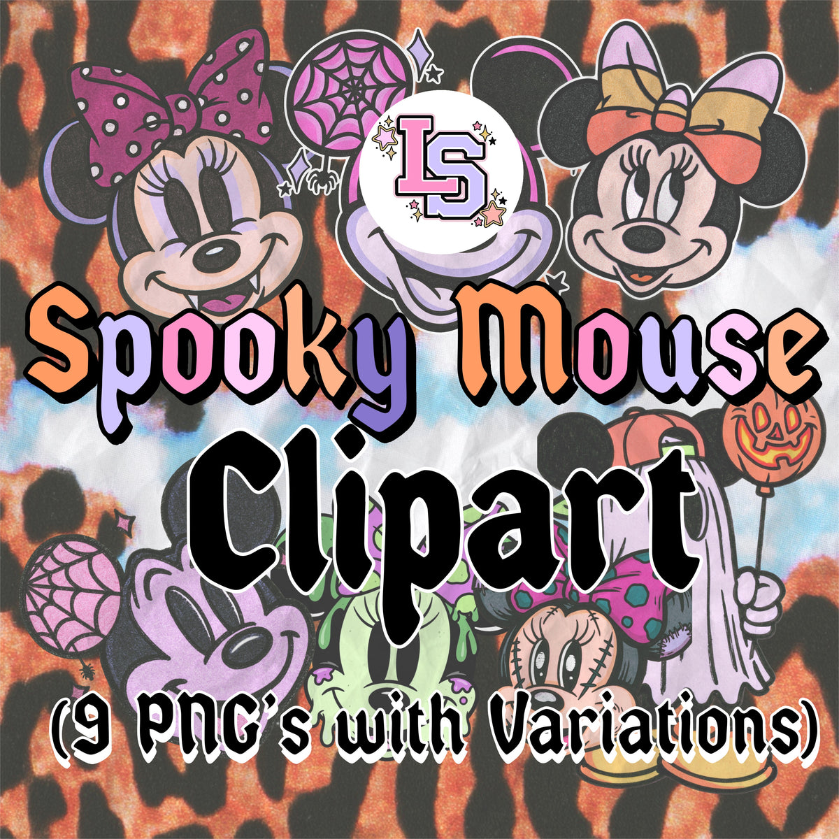 SPOOKY MOUSE (Clip Art Bundle) - PNG