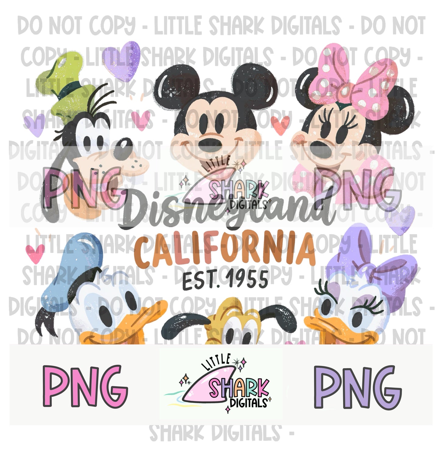 1955 Fab 5 Pastel - PNG