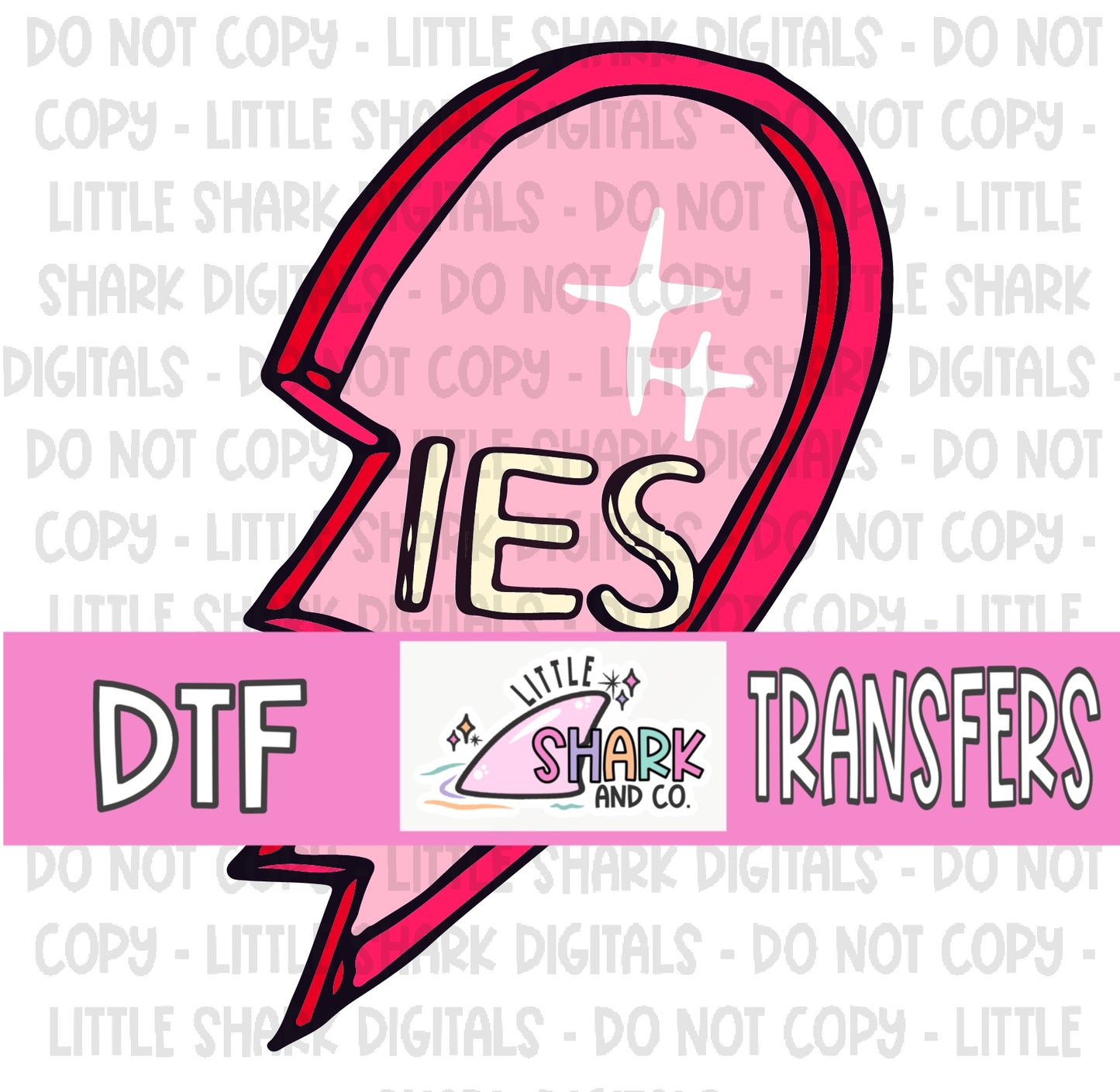 IES (Red & Pink) - DTF TRANSFER (LS Original)