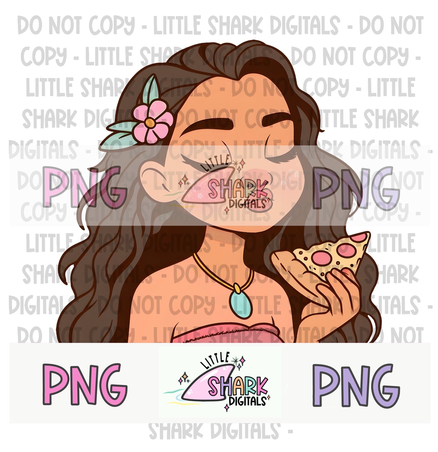 Hawaiian Princess Pizza - PNG