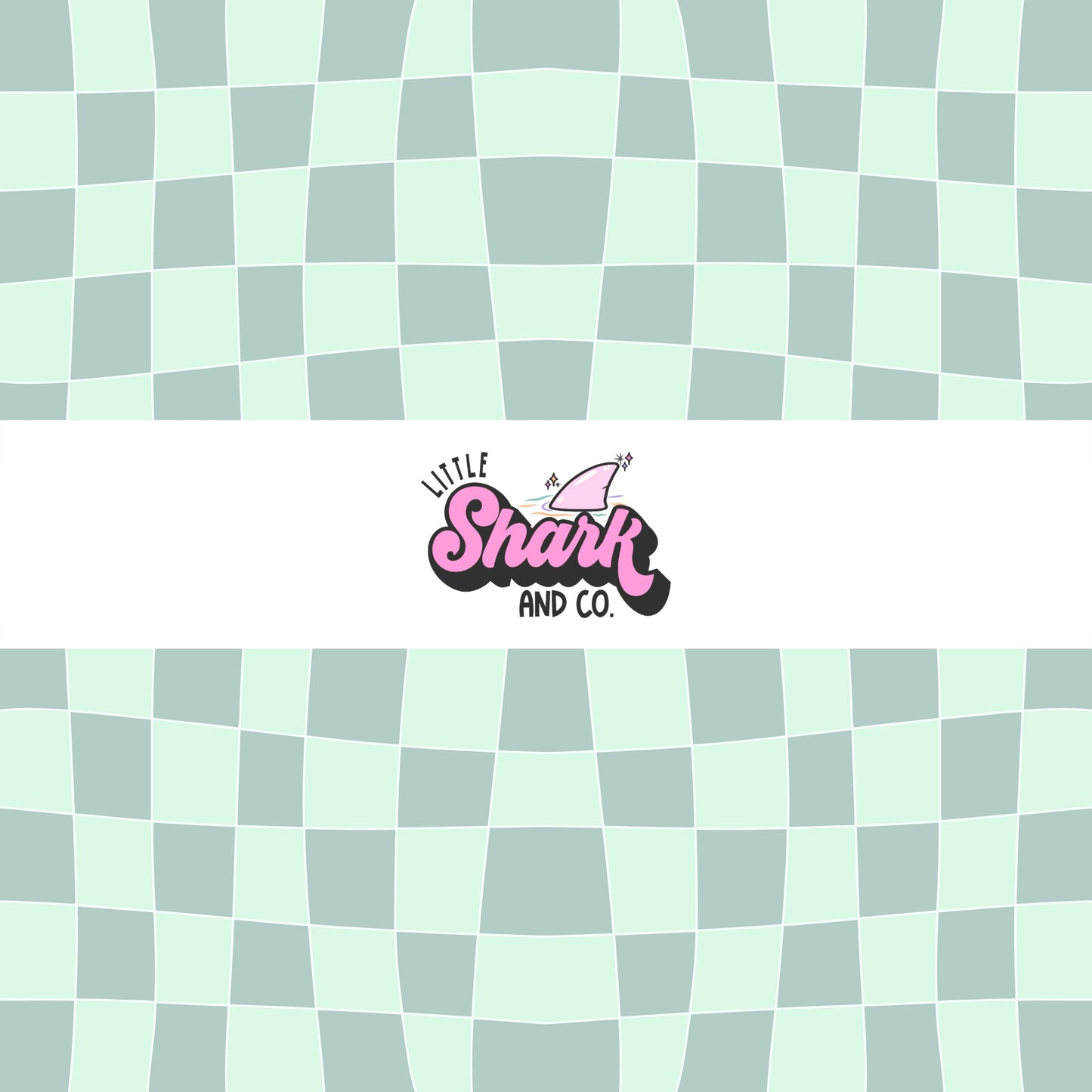 Minty Sky Checkered - Pattern