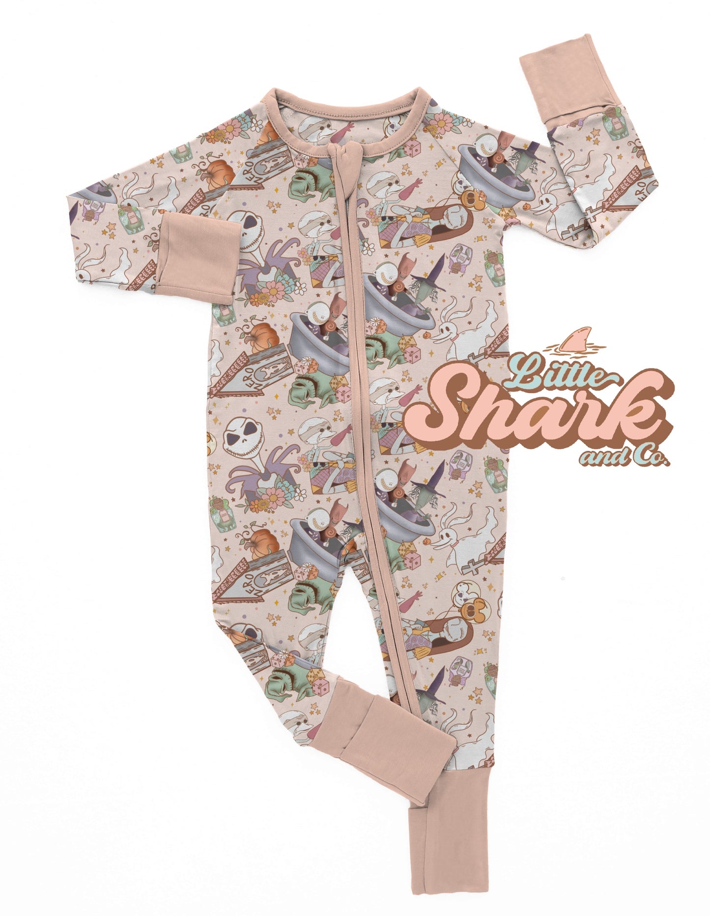 Nightmare Zip Up Bamboo Pajamas