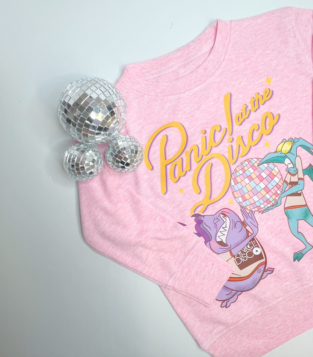 Panic Left the Disco - Pink Lightweight Sweatshirt (Kids) - (RTS)