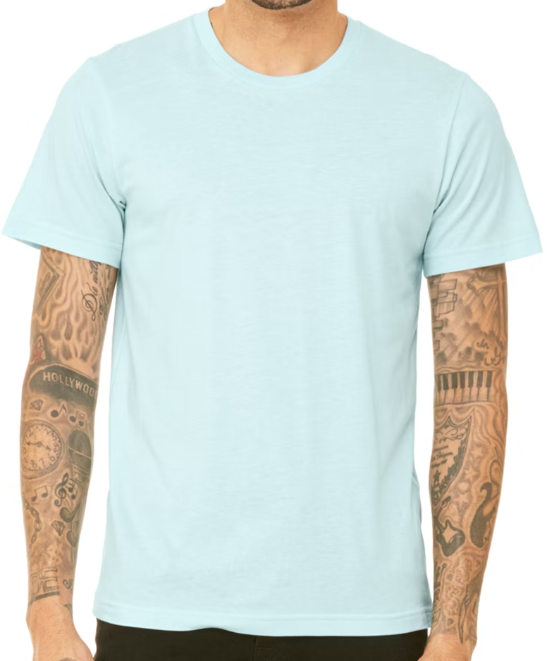 Bella + Canvas (Baby Blue) - (You Pick Design)