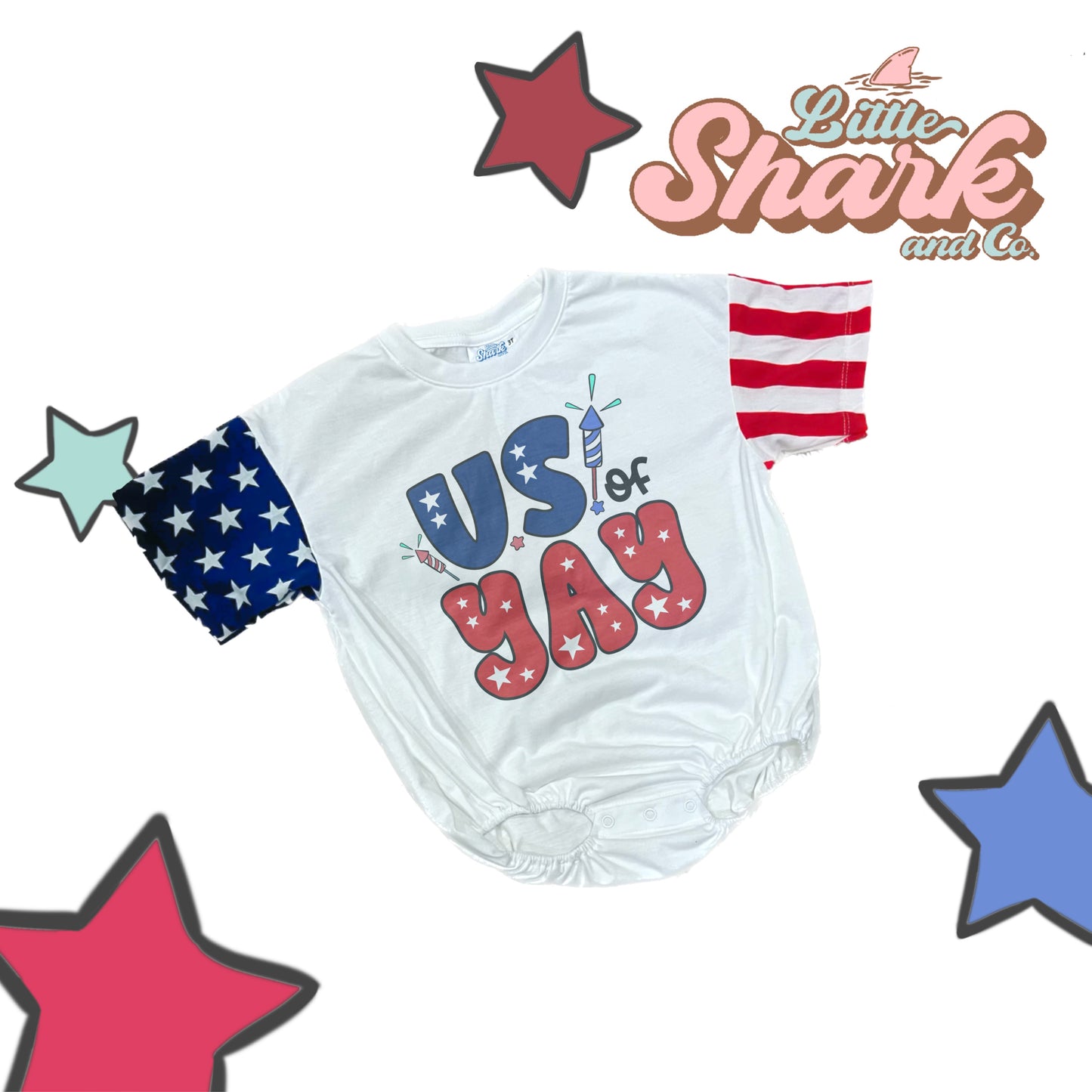 USA STARS Romper (3 OPTIONS)