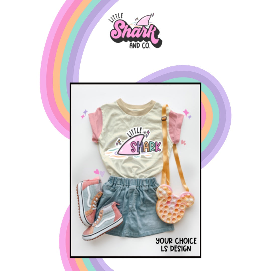 Pink Sleeves - Color Block Tee (OPEN design)