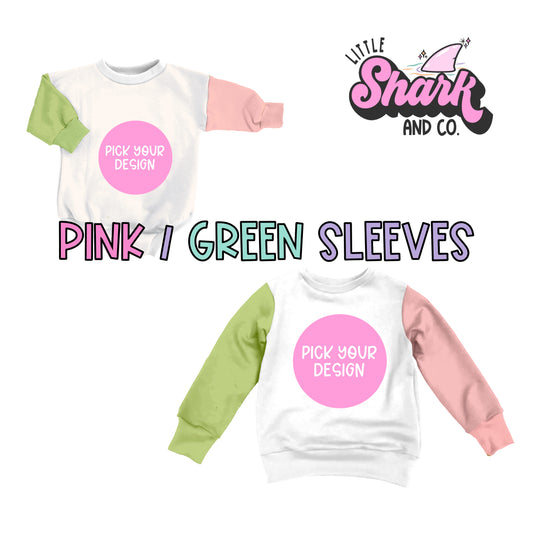 Pink & Green - Rompers & Sweatshirts
