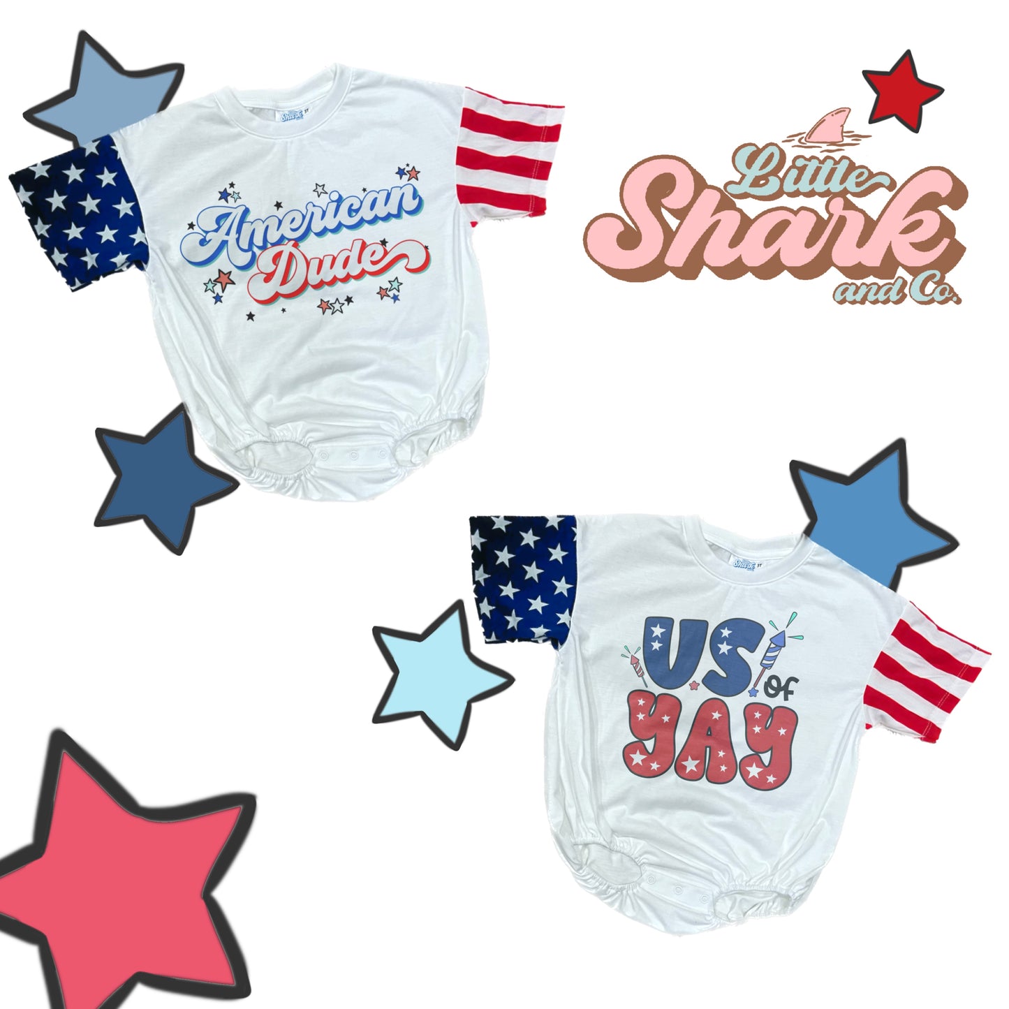 USA STARS Romper (3 OPTIONS)