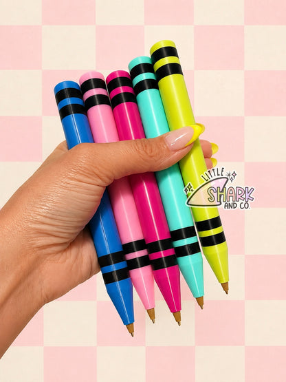 Personalized Pen - Crayons - (Multiple Colors)