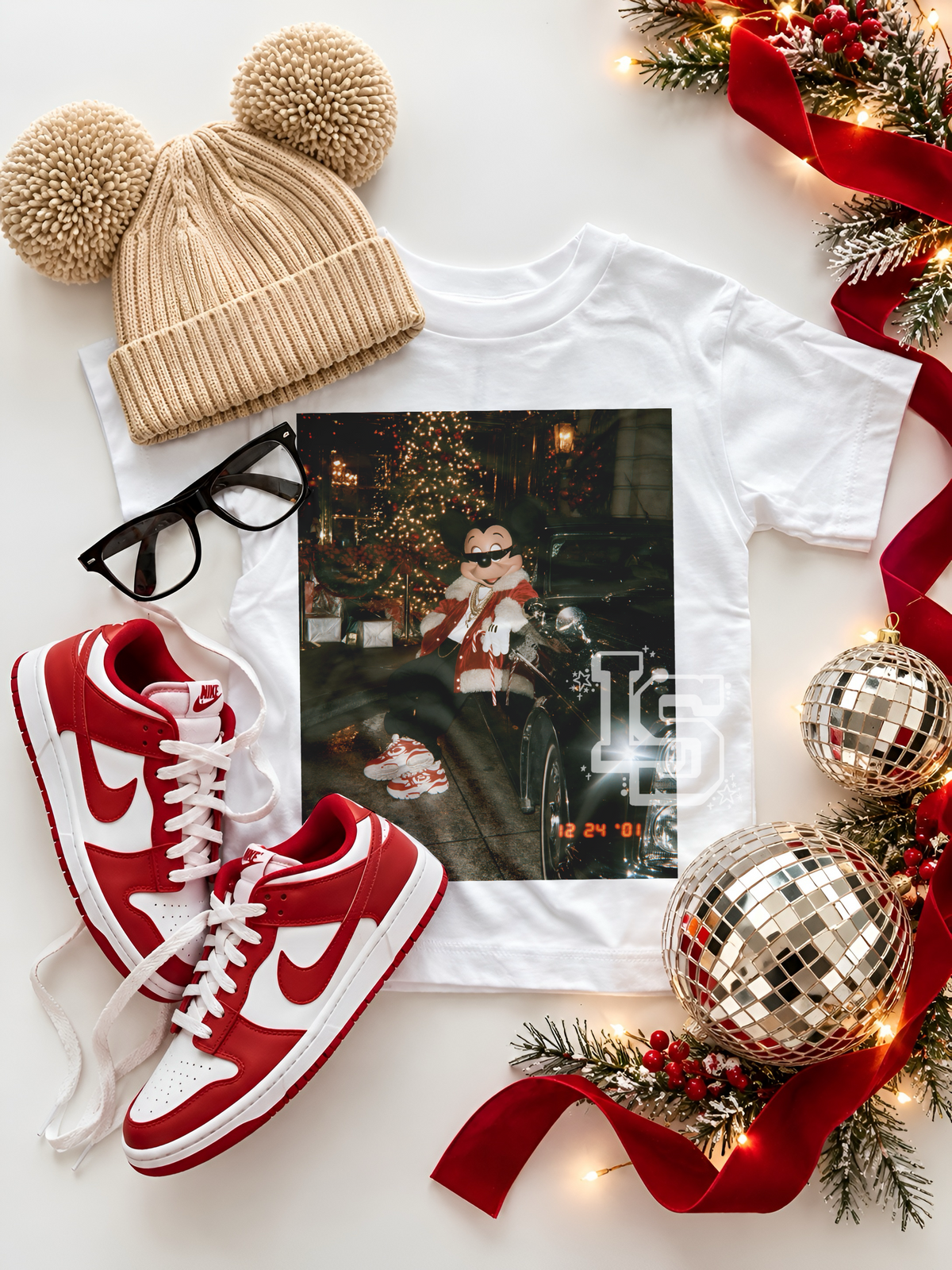 Boujee Christmas Babes - White Tee (Multiple Options)