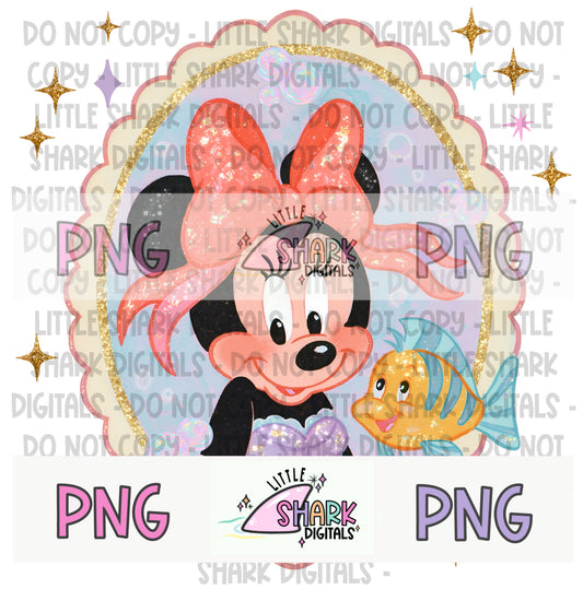 Mermaid Mouse - (Semi- Exclusive) PNG