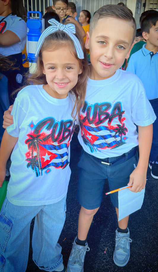 Cuba - White Tee