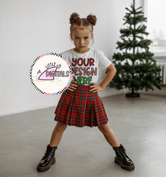 Plaid Skirt & Sass - Mock up