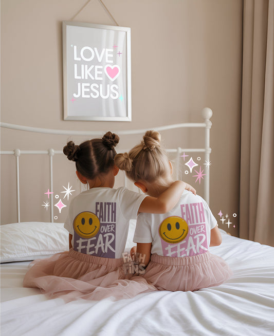 Faith over Fear - White Tees