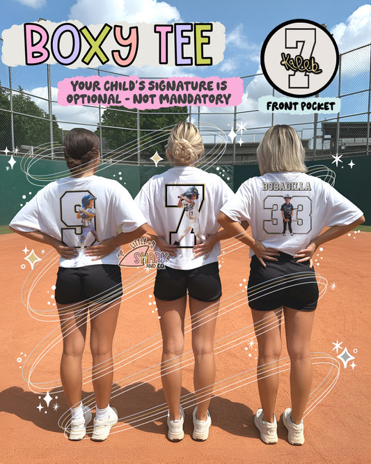 Personalized Player Signature - Women’s Boxy Top