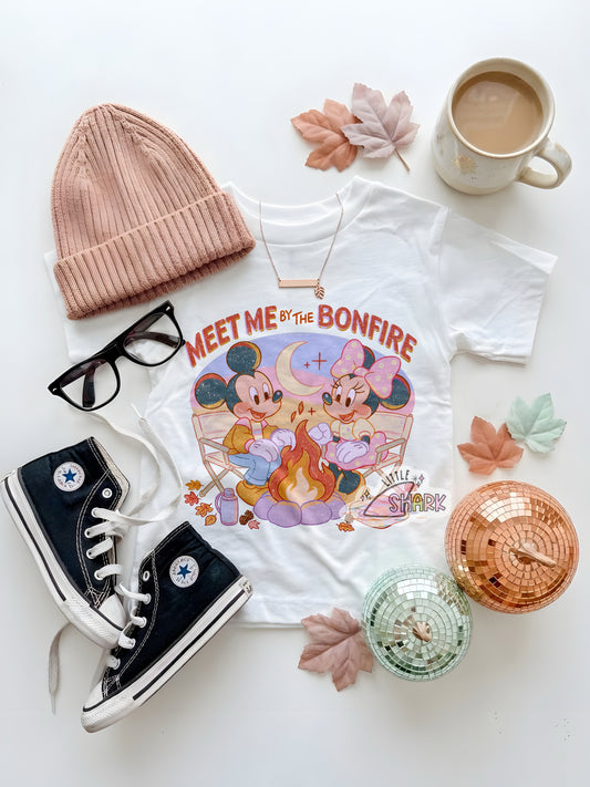 Bonfire Mouse - White Tee