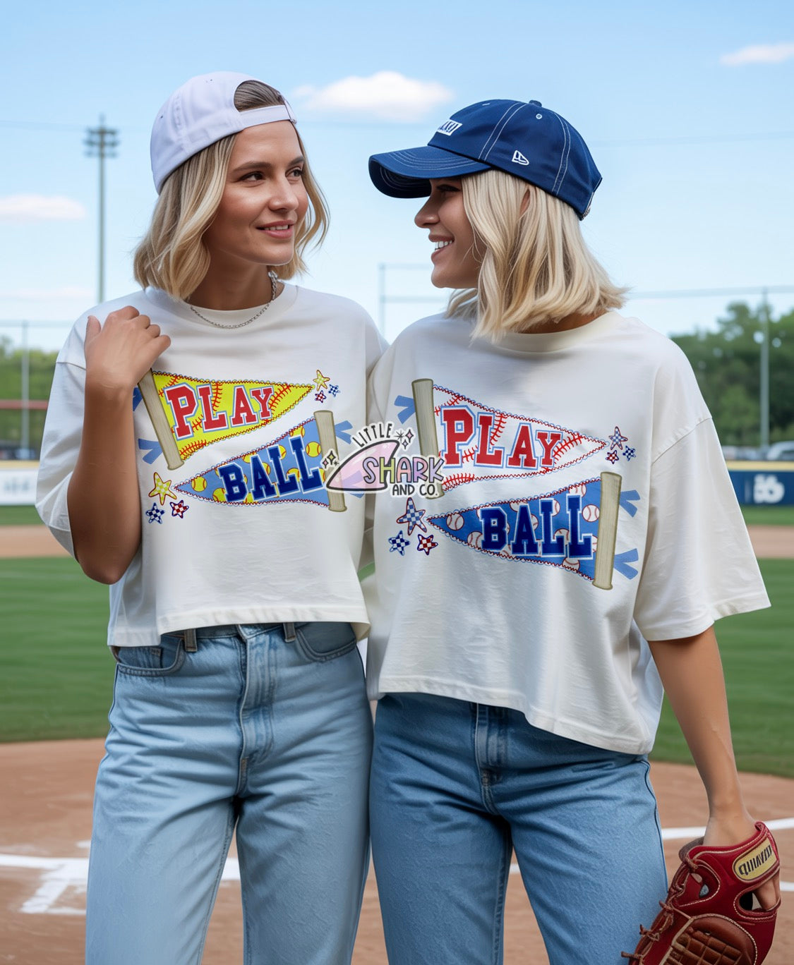 PLAY (SOFT) BALL - Women’s Boxy Top (IVORY)