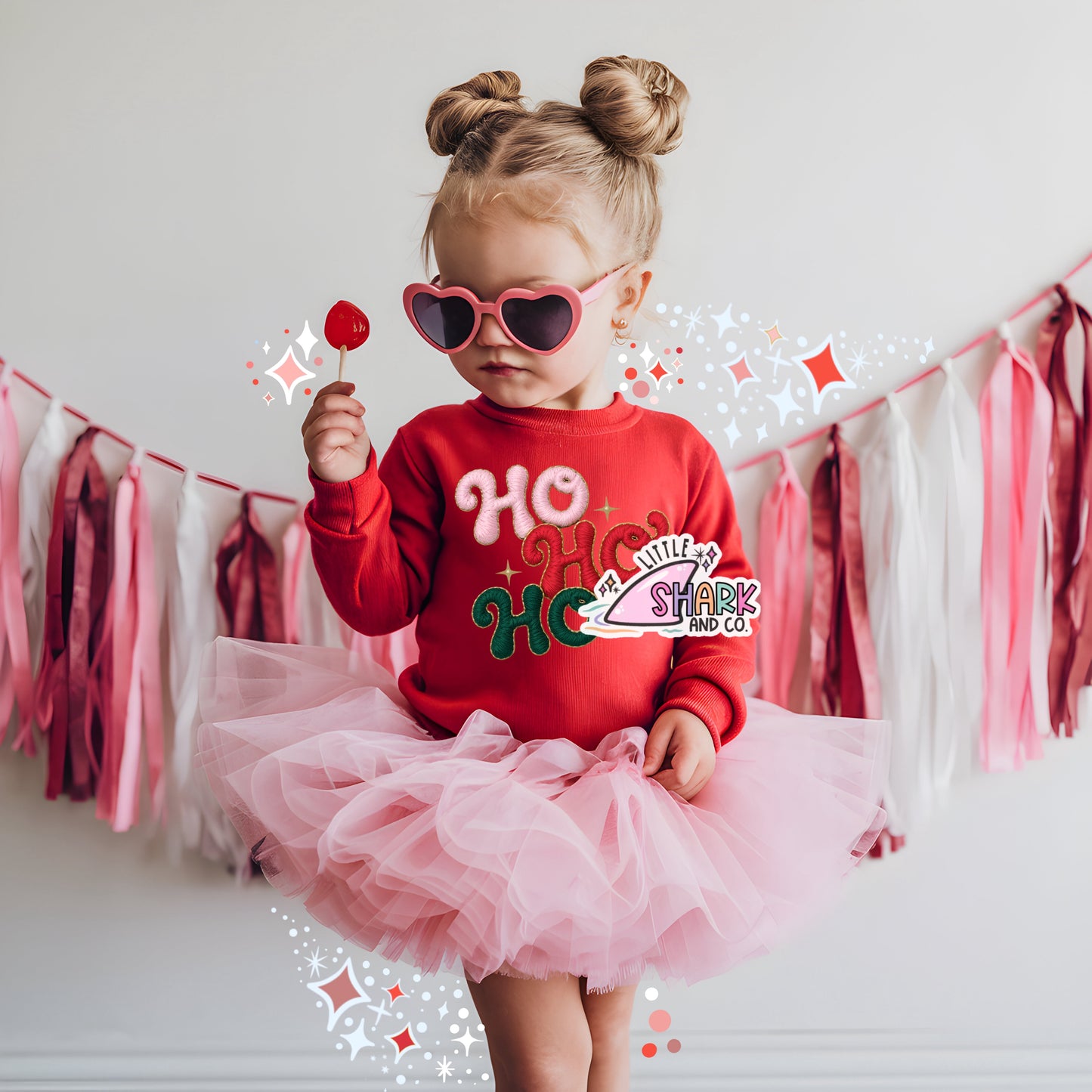 Faux Patch Ho Ho Ho  - DTF TRANSFER