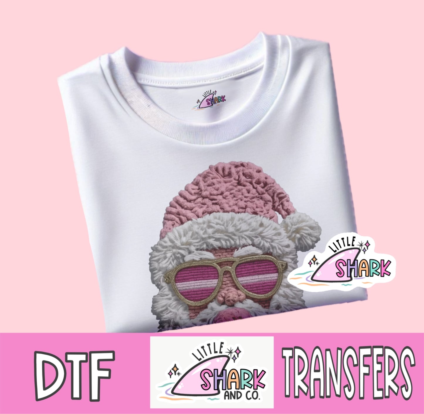 Faux Yarn Santa  - DTF TRANSFER