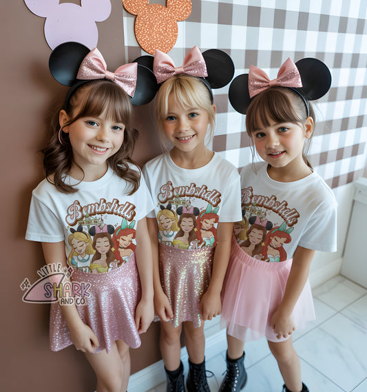 BOMBSHELLS ON MAIN  - White Tees