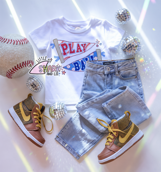 Play Ball - White Tees