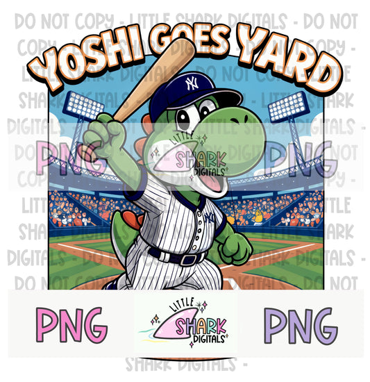 Yoshi Goes Yard (NYY) - PNG
