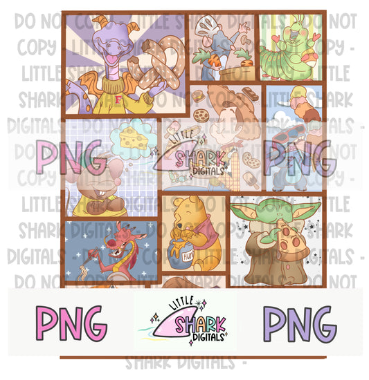 Here for the Snacks (Boys) - PNG