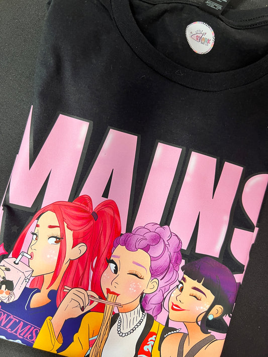 MAINS - Unisex Large (Black Tee) - RTS