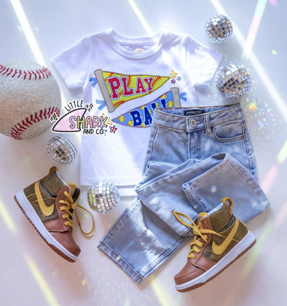 Play Ball - White Tees (SOFTBALL)