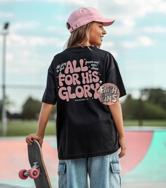 All for His Glory - Black Tee