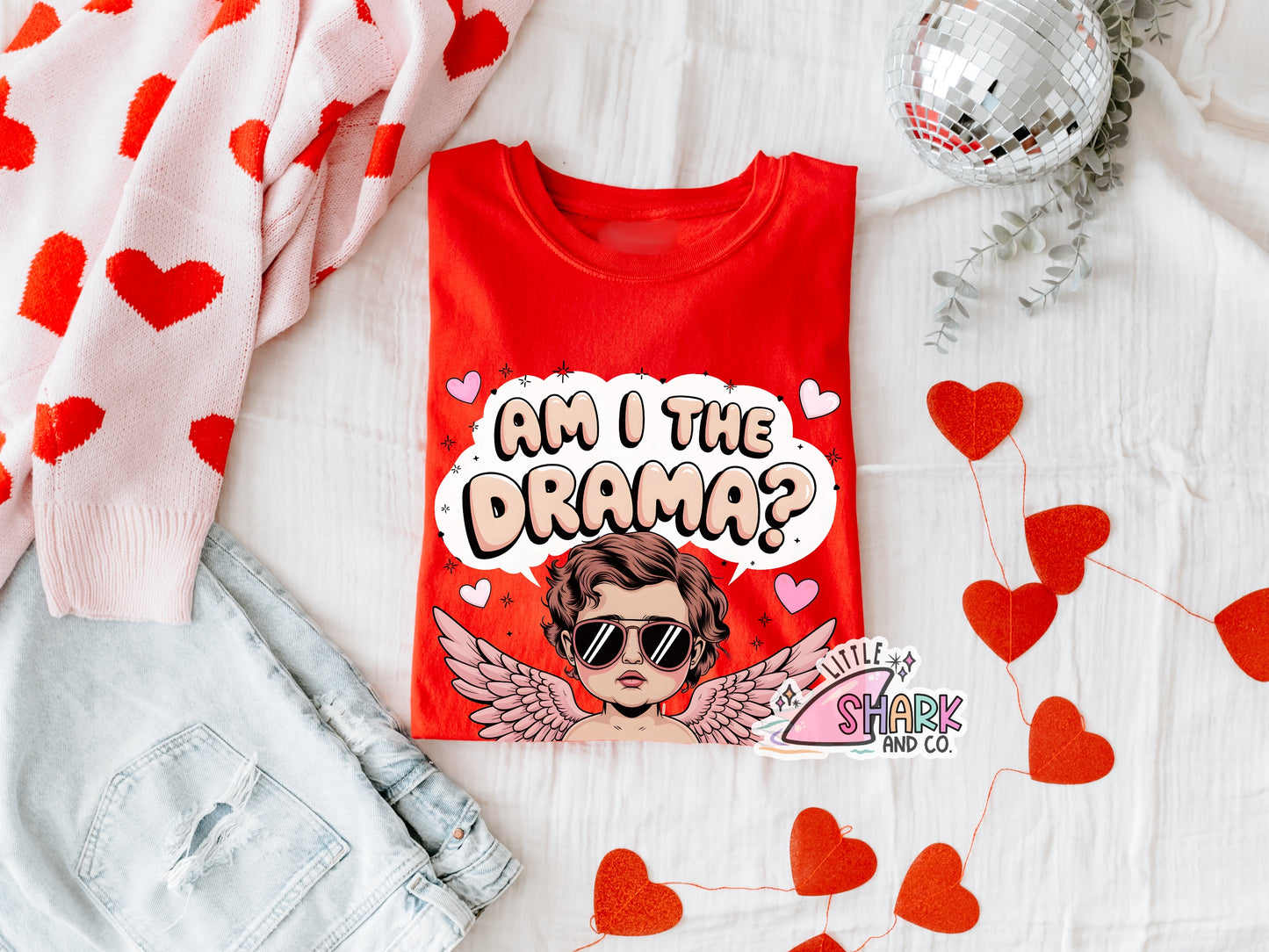 Am I the DRAMA? - Red Tees (Kids)