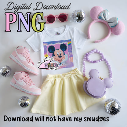 Mouse Distressed - PNG