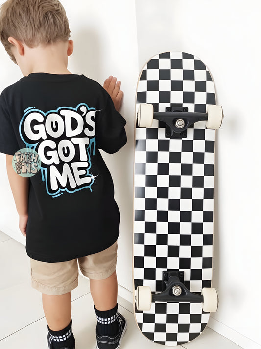 God’s Got Me (Blue) - Black Tees