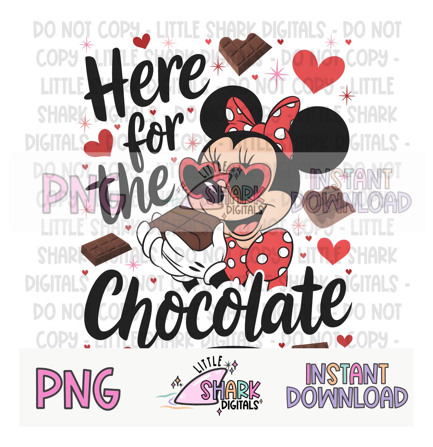 Here for the Chocolate  - PNG