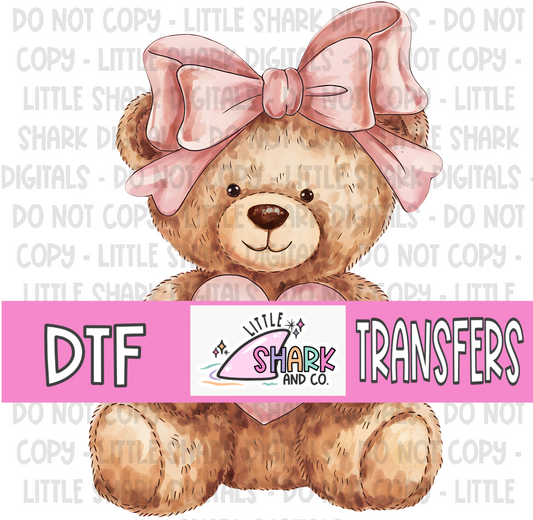 Bear Heart  - DTF TRANSFER