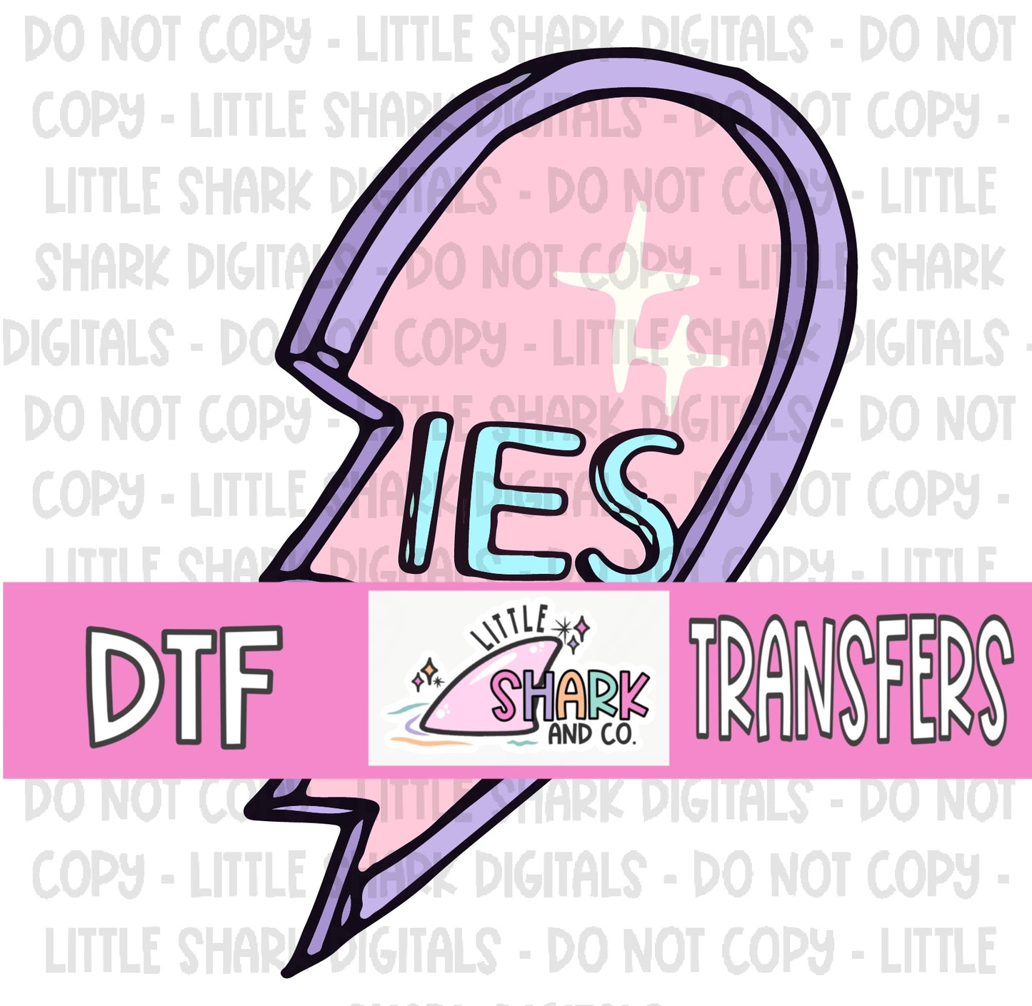 IES (Purple & Pink)  - DTF TRANSFER  (LS Original)