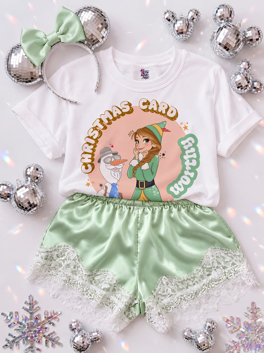 Christmas Card Worthy - White Tee