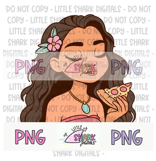 Hawaiian Princess Pizza - PNG