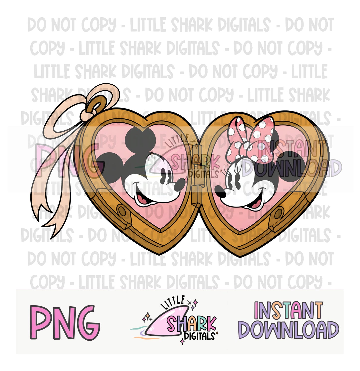 Mick & Min Locket  - PNG