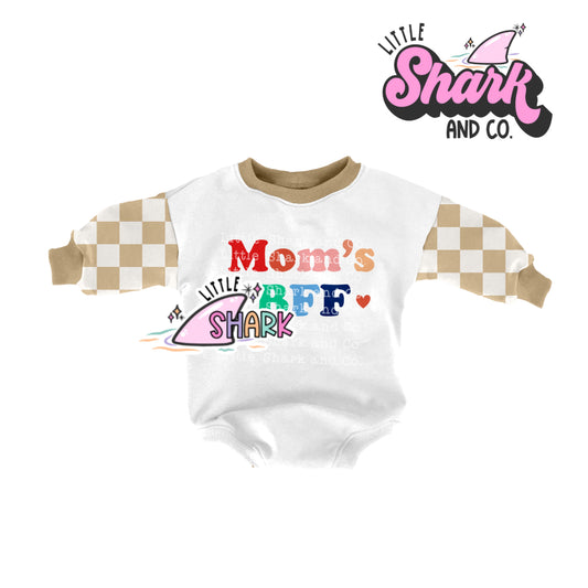 MOM'S BFF (Colorful) - Checkered Romper - 3T - (RTS)