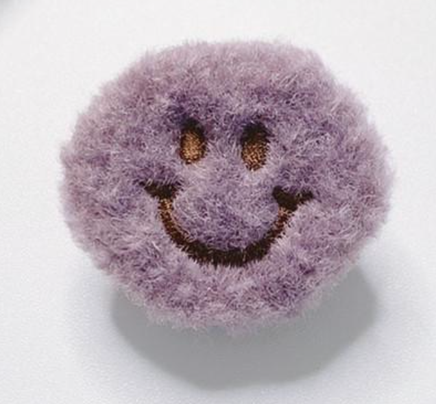 Fuzzy Smiley Pop Sockets